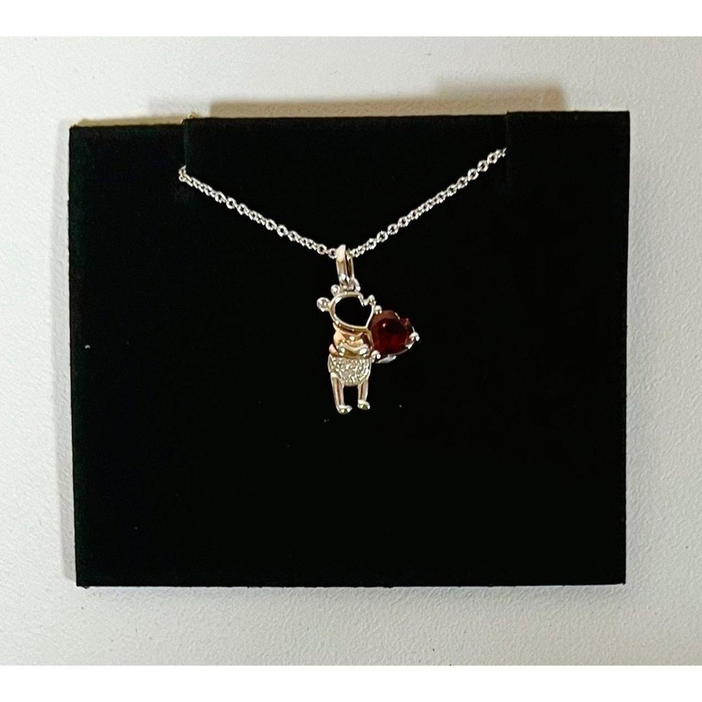 Kay Jewelers Garnet Diamond ‘Disney Treasures’ Winnie the Pooh Necklace Jewelry